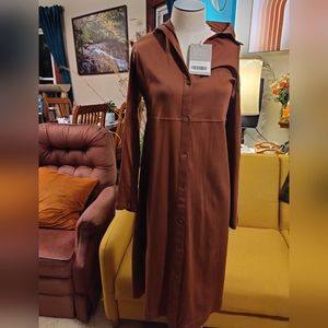 Everlane The Luxe Cotton Shirtdress M